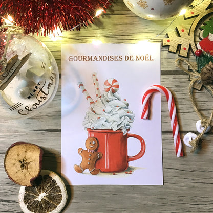 CARTE - GOURMANDISE DE NOEL