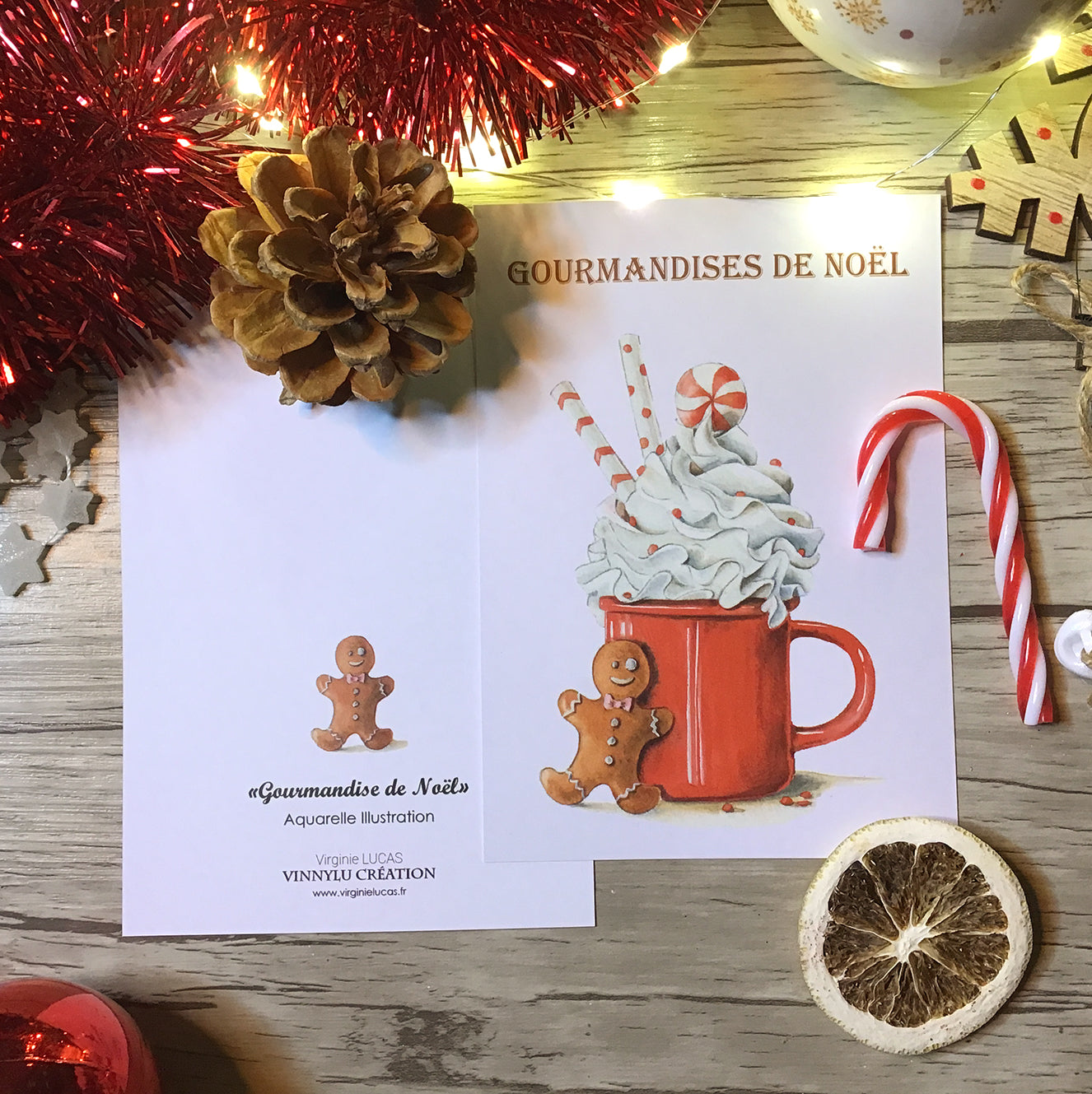 CARTE - GOURMANDISE DE NOEL